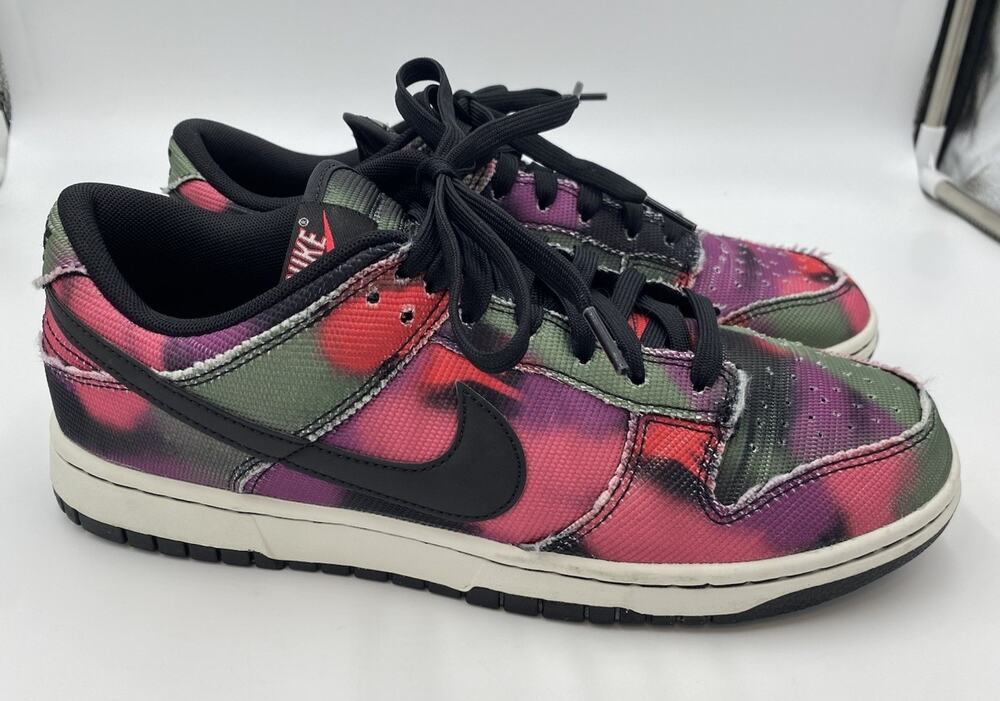 Nike Dunk Low “Graffiti” Black/Summit White-Red Orbit-Black DM0108-002 Size 9